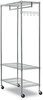 A Picture of product ALE-GR364818SR Alera® Wire Garment Rack Shelving 40 Garments, 48w x 18d 75h, Silver