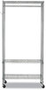 A Picture of product ALE-GR364818SR Alera® Wire Garment Rack Shelving 40 Garments, 48w x 18d 75h, Silver