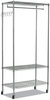 A Picture of product ALE-GR364818SR Alera® Wire Garment Rack Shelving 40 Garments, 48w x 18d 75h, Silver