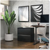 A Picture of product ALE-HLF3029BL Alera® Lateral File 2 Legal/Letter-Size Drawers, Black, 30" x 18.63" 28"