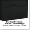 A Picture of product ALE-HLF3029BL Alera® Lateral File 2 Legal/Letter-Size Drawers, Black, 30" x 18.63" 28"