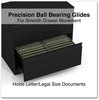 A Picture of product ALE-HLF3029BL Alera® Lateral File 2 Legal/Letter-Size Drawers, Black, 30" x 18.63" 28"