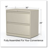 A Picture of product ALE-HLF3029PY Alera® Lateral File 2 Legal/Letter-Size Drawers, Putty, 30" x 18.63" 28"