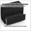 A Picture of product ALE-HLF3629BL Alera® Lateral File 2 Legal/Letter-Size Drawers, Black, 36" x 18.63" 28"