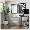 A Picture of product ALE-HLF3629LG Alera® Lateral File 2 Legal/Letter-Size Drawers, Light Gray, 36" x 18.63" 28"