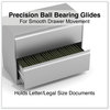 A Picture of product ALE-HLF3629LG Alera® Lateral File 2 Legal/Letter-Size Drawers, Light Gray, 36" x 18.63" 28"