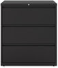 A Picture of product ALE-HLF3641BL Alera® Lateral File 3 Legal/Letter/A4/A5-Size Drawers, Black, 36" x 18.63" 40.25"