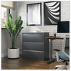 A Picture of product ALE-HLF3641CC Alera® Lateral File 3 Legal/Letter/A4/A5-Size Drawers, Charcoal, 36" x 18.63" 40.25"