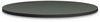 A Picture of product HON-BTRND36NA9S HON® Between™ Round Table Tops 36" Diameter, Steel Mesh/Charcoal