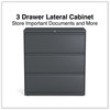 A Picture of product ALE-HLF3641CC Alera® Lateral File 3 Legal/Letter/A4/A5-Size Drawers, Charcoal, 36" x 18.63" 40.25"