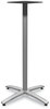 A Picture of product HON-BTX42SPR8 HON® Between™ Standing Height X-Base Standing-Height for 30" to 36" Table Tops, 26.18w x 41.12h, Silver