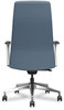 A Picture of product HON-CEUW0PU93C9P HON® Cofi™ Executive High Back Chair Supports Up to 300 lb,15.5 20.5 Seat Height, Nimbus Seat/Back, Polished Aluminum Base