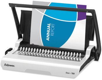 Fellowes® Star+ 150 Manual Comb Binding Machine Sheets, 17.69 x 9.81 3.13, White