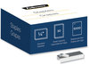 A Picture of product FEL-5009501 Fellowes® Standard 0.25" Full Strip Staples (5,000-Pack) Leg, 0.5" Crown, Steel, 5,000/Pack