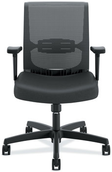 HON® Convergence® Mid-Back Task Chair Swivel-Tilt, Supports Up to 275 lb, 15.75" 20.13" Seat Height, Black
