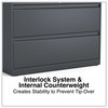 A Picture of product ALE-HLF4229CC Alera® Lateral File 2 Legal/Letter-Size Drawers, Charcoal, 42" x 18.63" 28"