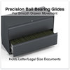 A Picture of product ALE-HLF4229CC Alera® Lateral File 2 Legal/Letter-Size Drawers, Charcoal, 42" x 18.63" 28"