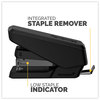 A Picture of product FEL-5010601 Fellowes® LX840™ EasyPress Half Strip Stapler 25-Sheet Capacity, Black