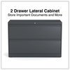A Picture of product ALE-HLF4229CC Alera® Lateral File 2 Legal/Letter-Size Drawers, Charcoal, 42" x 18.63" 28"