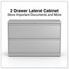 A Picture of product ALE-HLF4229LG Alera® Lateral File 2 Legal/Letter-Size Drawers, Light Gray, 42" x 18.63" 28"