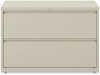 A Picture of product ALE-HLF4229PY Alera® Lateral File 2 Legal/Letter-Size Drawers, Putty, 42" x 18.63" 28"