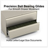 A Picture of product ALE-HLF4229PY Alera® Lateral File 2 Legal/Letter-Size Drawers, Putty, 42" x 18.63" 28"
