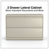 A Picture of product ALE-HLF4229PY Alera® Lateral File 2 Legal/Letter-Size Drawers, Putty, 42" x 18.63" 28"