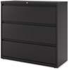 A Picture of product ALE-HLF4241BL Alera® Lateral File 3 Legal/Letter/A4/A5-Size Drawers, Black, 42" x 18.63" 40.25"