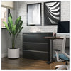 A Picture of product ALE-HLF4241BL Alera® Lateral File 3 Legal/Letter/A4/A5-Size Drawers, Black, 42" x 18.63" 40.25"