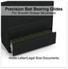 A Picture of product ALE-HLF4241BL Alera® Lateral File 3 Legal/Letter/A4/A5-Size Drawers, Black, 42" x 18.63" 40.25"