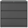 A Picture of product ALE-HLF4241CC Alera® Lateral File 3 Legal/Letter/A4/A5-Size Drawers, Charcoal, 42" x 18.63" 40.25"