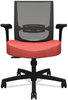 A Picture of product HON-CMZ1ACU67 HON® Convergence® Mid-Back Task Chair Swivel-Tilt, Supports Up to 275 lb, 16.5" 21" Seat Height, Red Black Back/Base