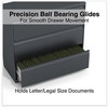 A Picture of product ALE-HLF4241CC Alera® Lateral File 3 Legal/Letter/A4/A5-Size Drawers, Charcoal, 42" x 18.63" 40.25"