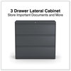 A Picture of product ALE-HLF4241CC Alera® Lateral File 3 Legal/Letter/A4/A5-Size Drawers, Charcoal, 42" x 18.63" 40.25"