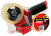 A Picture of product MMM-37502ST Scotch® Packaging Tape Dispenser Value Pack with Two Rolls of 3" Core, For Up to 0.75" x 60 yds, Red