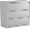 A Picture of product ALE-HLF4241LG Alera® Lateral File 3 Legal/Letter/A4/A5-Size Drawers, Light Gray, 42" x 18.63" 40.25"