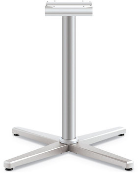 HON® Arrange® X-Leg Base for 42" to 48" Tops, 32w x 32d 28h, Silver