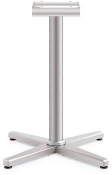 HON® Arrange® X-Leg Base for 30" to 36" Tops, 25.59w x 27.88h, Silver