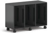 A Picture of product HON-EST2H3WNSSNA HON® Class-ifi™ Tote Storage Cabinet Three-Wide, 46.63" x 18.75" 31.38", Charcoal Gray