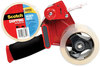 A Picture of product MMM-38502ST Scotch® Packaging Tape Dispenser Value Pack with Two Rolls of 3" Core, For Up to 2" x 60 yds, Red
