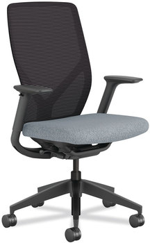 HON® Flexion™ Mesh Back Task Chair Supports Up to 300 lb, 14.81" 19.7" Seat Height, Black/Basalt, Ships in 7-10 Business Days