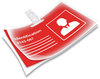 A Picture of product FEL-52033 Fellowes® Laminating Pouches 5 mil, 3.88" x 2.63", Gloss Clear, 25/Pack