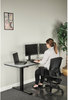 A Picture of product ALE-HT2SSB Alera® AdaptivErgo® Sit-Stand Two-Stage Electric Height-Adjustable Table Base 48.06" x 24.35" 27.5" to 47.2", Black