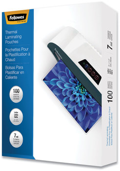 Fellowes® Laminating Pouches 7 mil, 9" x 11.5", Gloss Clear, 100/Pack