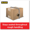 A Picture of product MMM-39504RD Scotch® Box Lock™ Shipping Packaging Tape with Dispenser, 3" Core, 1.88" x 54.6 yds, Clear, 4/Pack