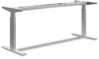 HON® Coordinate™ Height-Adjustable Base 2-Stage 72w x 24d 25.5 to 45.25h, Nickel