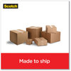 A Picture of product MMM-39504RD Scotch® Box Lock™ Shipping Packaging Tape with Dispenser, 3" Core, 1.88" x 54.6 yds, Clear, 4/Pack