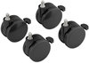 A Picture of product HON-HABCASTER HON® Height-Adjustable Base Caster Add-On Kit Grip Ring Stem, 2" Wheel, Black, 4/Set