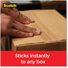 A Picture of product MMM-39504RD Scotch® Box Lock™ Shipping Packaging Tape with Dispenser, 3" Core, 1.88" x 54.6 yds, Clear, 4/Pack