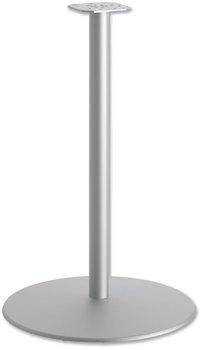 HON® Between™ Round Disc Bases Base for 42" Table Tops, 40.79" High, Textured Silver